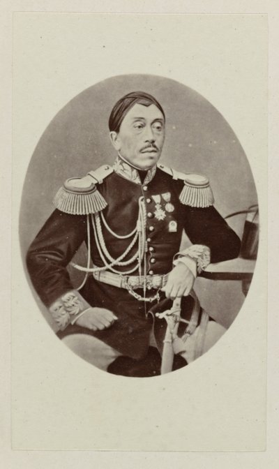 Porträt von Mangkoe Negoro IV von Woodbury and Page