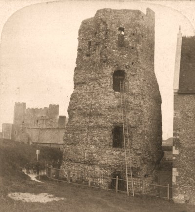 Der alte Pharos von Dover, römischer Leuchtturm, England, 1900 von Works and Sun Sculpture Studios