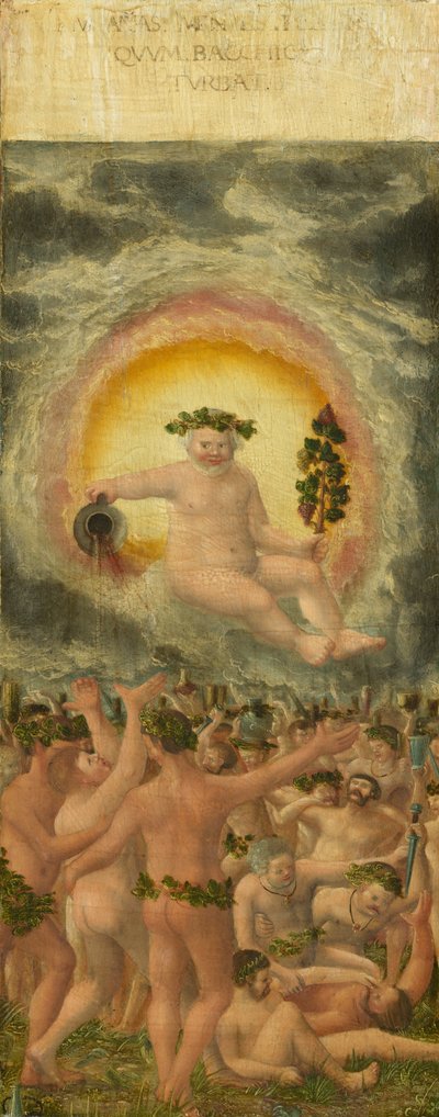 Die Herrschaft des Bacchus [linkes Panel] von Workshop of Albrecht Altdorfer