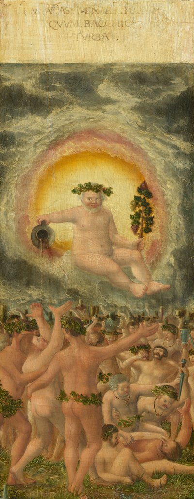 Die Herrschaft des Bacchus [linkes Panel], um 1535 von Workshop of Albrecht Altdorfer