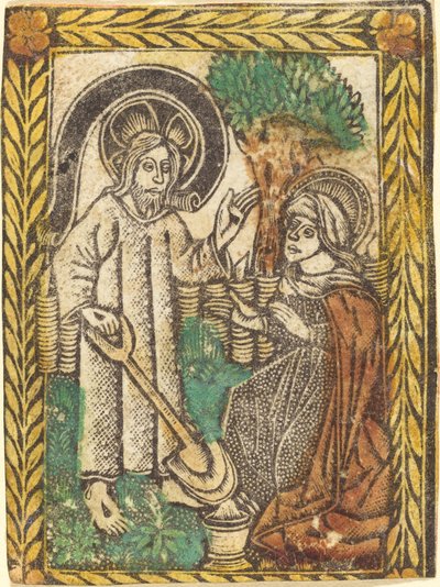 Christus erscheint der Magdalena als Gärtner von Workshop of Master of the Borders with