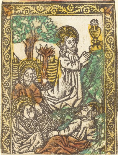 Christus am Ölberg von Workshop of Master of the Borders with
