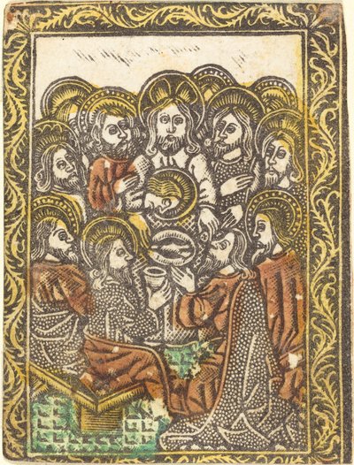 Das letzte Abendmahl von Workshop of Master of the Borders with