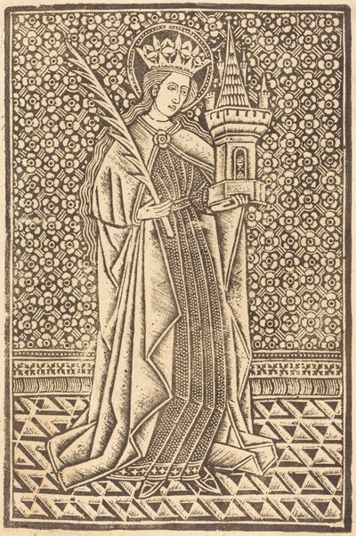Sankt Barbara von Workshop of Master of the Cologne Arms