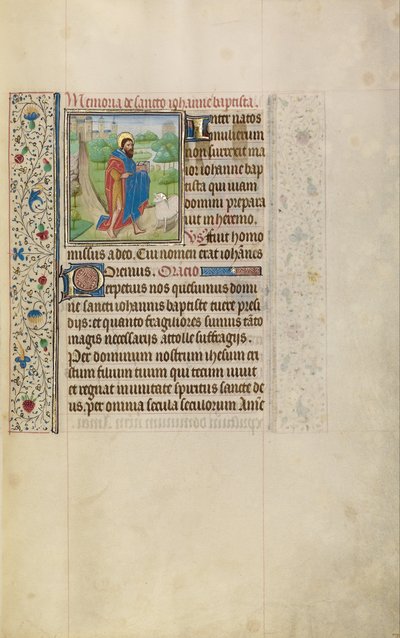 Johannes der Täufer von Workshop of Willem Vrelant