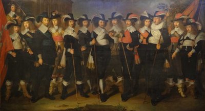 Offiziere und Wachen der Kompanie von Oberst Herman Herbertsz. von Wouter Crabeth II