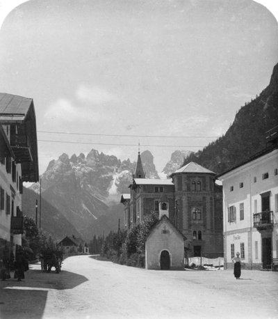 Landro und Monte Cristallo, Tirol, Italien, ca. 1900 von Wurthle and Sons
