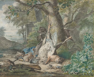 Jagdstillleben im Wald, 1784 von Wybrand Hendriks