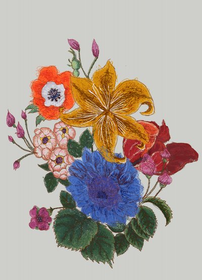 Lebhaftes Blumenbouquet von XHOZUCAN