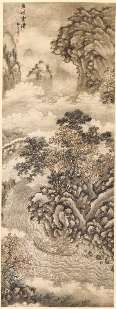 Wolken und Wellen in der Wu-Schlucht von Xie Shichen