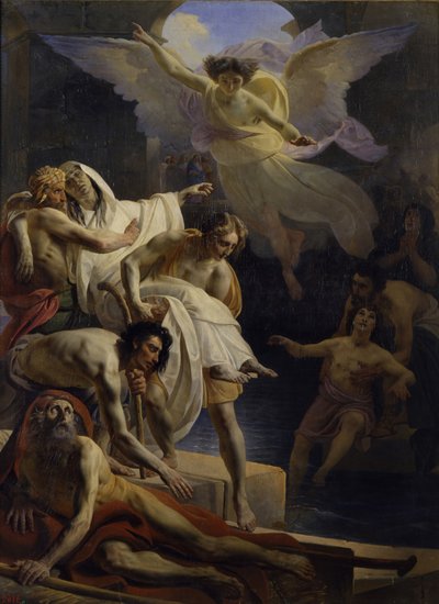 Die Heilung am Teich von Siloah, 1845 von Yakov Fyodorovich Kapkov