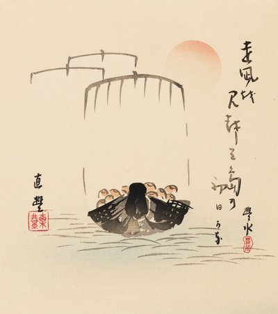 Holzschnitt - Takarabune, spätes 19. Jahrhundert von Yamamoto Hosui