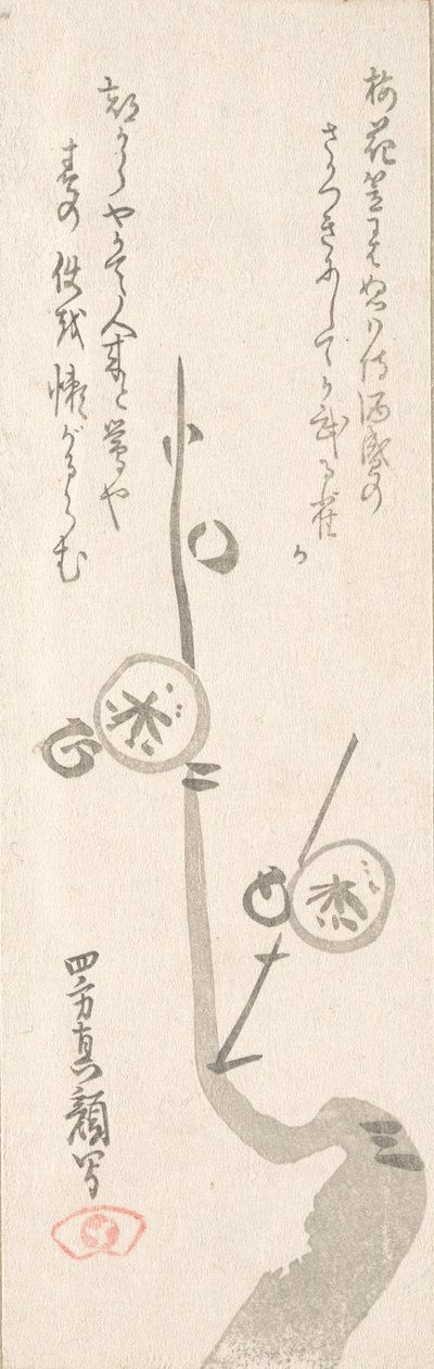 Pflaumenblüten von Yomo no Utagaki Magao
