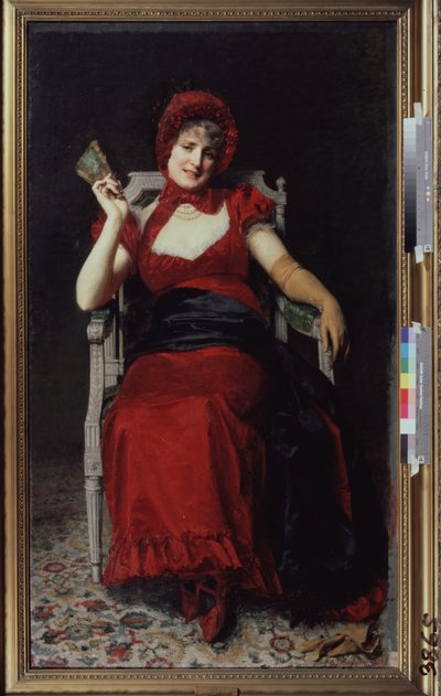 Frau in einem Directoire-Kleid von Yury Jacovlevich Lehman