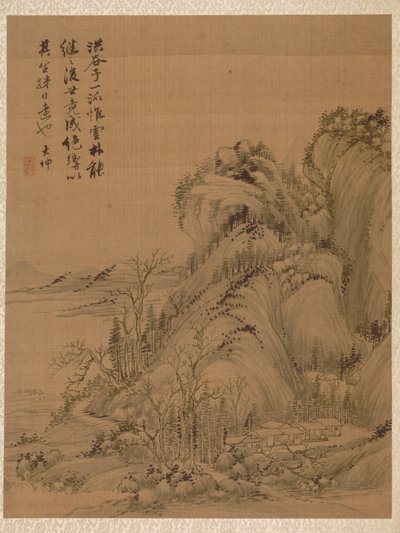 Landschaft im Stil von Ching Hao, 1775 von Zhai Dakun