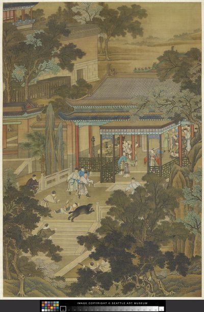 Jieyu verteidigt den Kaiser vor einem Bären von Zhidao Cheng