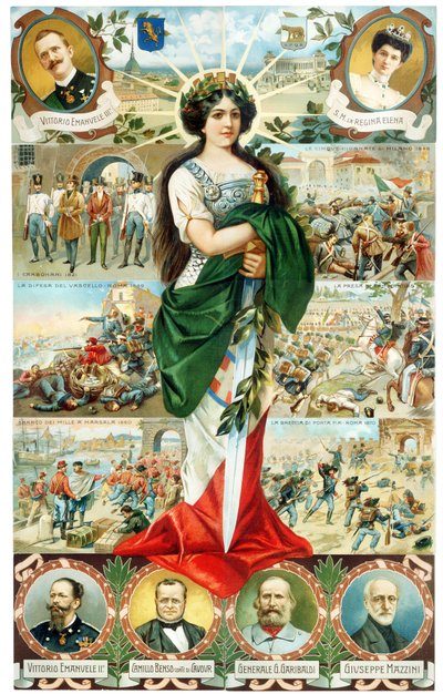 Allegorie von Italien Turrita 1911 von . .