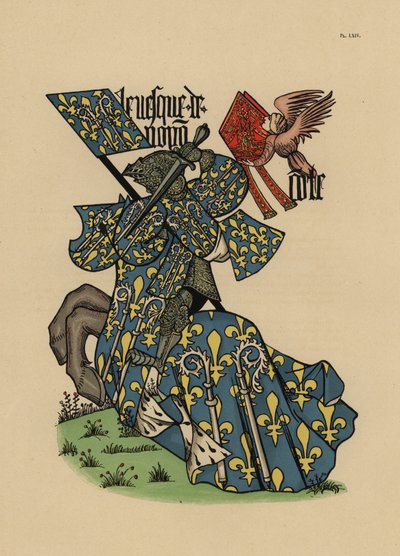 Bischof von Noyon, mit Mitra und Banner von John Pardon