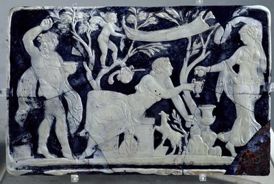 Kamee, die die Toilette der Venus darstellt, mit einer Dienerin und Dionysos von Hippolyte Lalaise Devéria