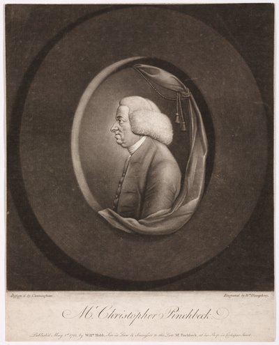 Christopher Pinchbeck, englischer Uhrmacher und Spielzeugmacher, ca. 1730 von Frederick (attr. to) Barnard