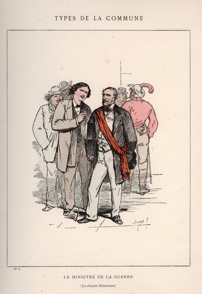 Kommune von Paris: Kostüm von THE MINISTER OF LA WAR - LE CITIZEN DELESCLUZE (6) in „Les Communeux“ von Frederick (attr. to) Barnard