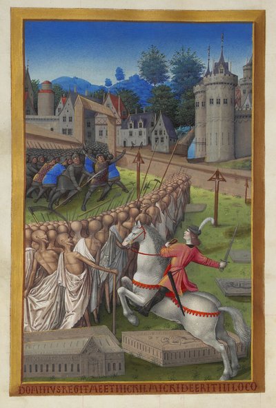 Les Très Riches Heures des Herzogs von Berry, Folio 90v - Der Reiter des Todes von Unbekannt 2321