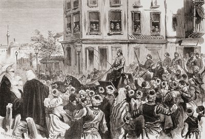 Osman Pascha kehrt 1878 nach Konstantinopel zurück von . .
