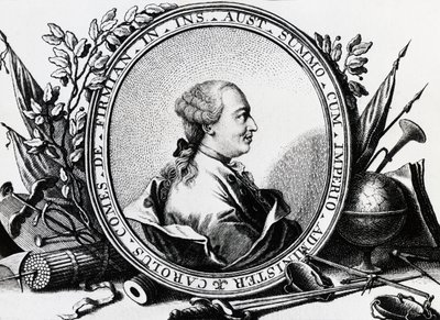 Porträt von Karl Joseph von Firmian (1716-1782), österreichischer Politiker, Gravur von William Walcutt