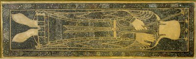 Grabplatte von Königin Fredegonde (545-597) - Basilika von Saint-Denis (Saint Denis) - Frankreich, Île-de-France, Seine-Saint-Denis von . .