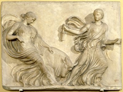Relief aus dem Tempel der Nike von der Akropolis, Athen, Neo-Attisch, griechisch, spätes 2. Jahrhundert v. Chr. von Hippolyte Lalaise Devéria