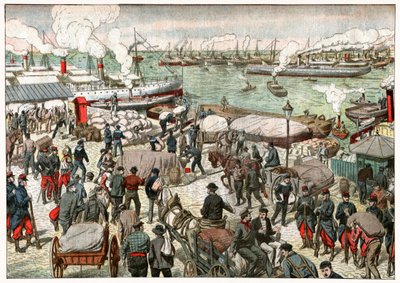Rückkehr zur Arbeit im Hafen von Marseille von . .
