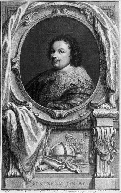 Sir Kenelm Digby, englischer Autor, Marinekommandant und Diplomat, ca. 1645 von Frederick (attr. to) Barnard