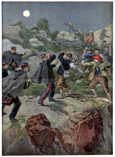 Schmuggler in Frankreich von . .
