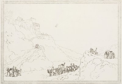 Die erste Kanalüberquerung mit einem Ballon, 7. Januar 1785 von Frederick (attr. to) Barnard