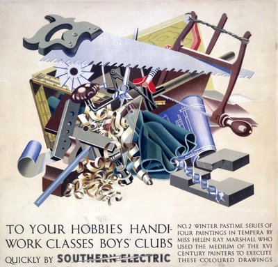 Zu Ihren Hobbys, Handwerksklassen, Jungenclubs, SR-Plakat von Ferdinand Georg Waldmuller