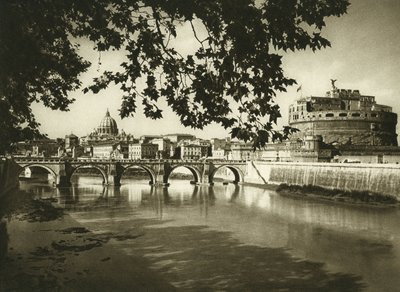 Ansicht der Brücke und Castel Sant