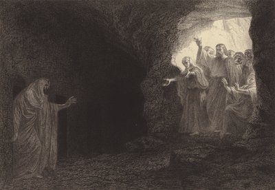 Lazarus, komm heraus! von after Albert Robida