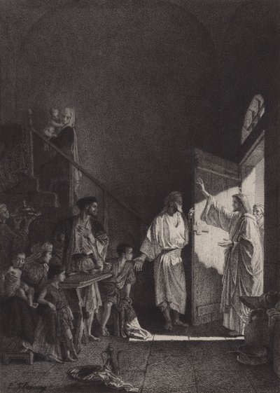 Friede sei diesem Haus von after Albert Robida