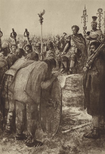 Ein Kaiser empfängt die Unterwerfung barbarischer Häuptlinge von after Amedee Forestier