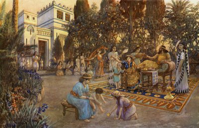 Das häusliche Leben im antiken Babylon von after Amedee Forestier