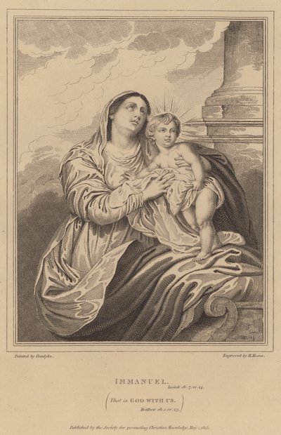 Immanuel, Jesaja, das heißt Gott mit uns, Matthäus von after Anthony van Dyck