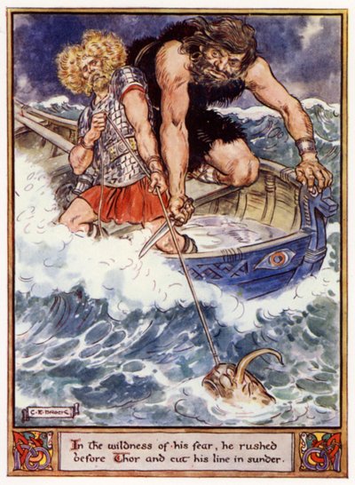 In der Wildheit seiner Angst rannte er vor Thor und zerschnitt seine Leine von after Charles Edmund Brock