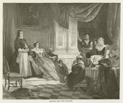 Sancho und die Herzogin von after Charles Robert Leslie