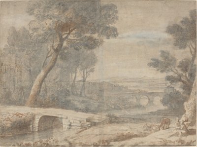 Die Rast auf der Flucht nach Ägypten von after Claude Lorrain
