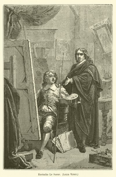Eustache Le Sueur, Louis Vitet von after Emile Antoine Bayard