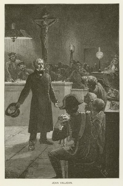 Jean Valjean von after Emile Antoine Bayard