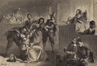 Edmund Cheesemans Frau vor Gouverneur Berkeley von after Felix Octavius Carr Darley