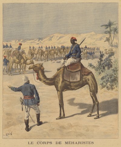 Das Korps der Meharisten von after Frederic Theodore Lix