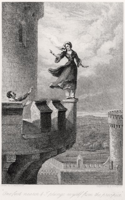 Rebecca, aus Ivanhoe von Walter Scott (1771-1832) von after George Cruikshank