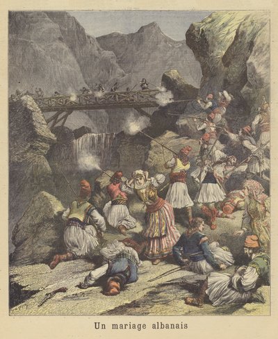 Eine albanische Hochzeit von after Henri Meyer